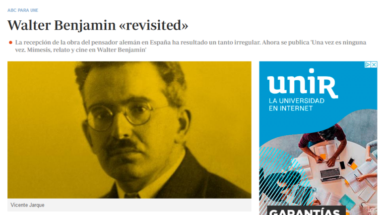 Walter Benjamin «revisited»